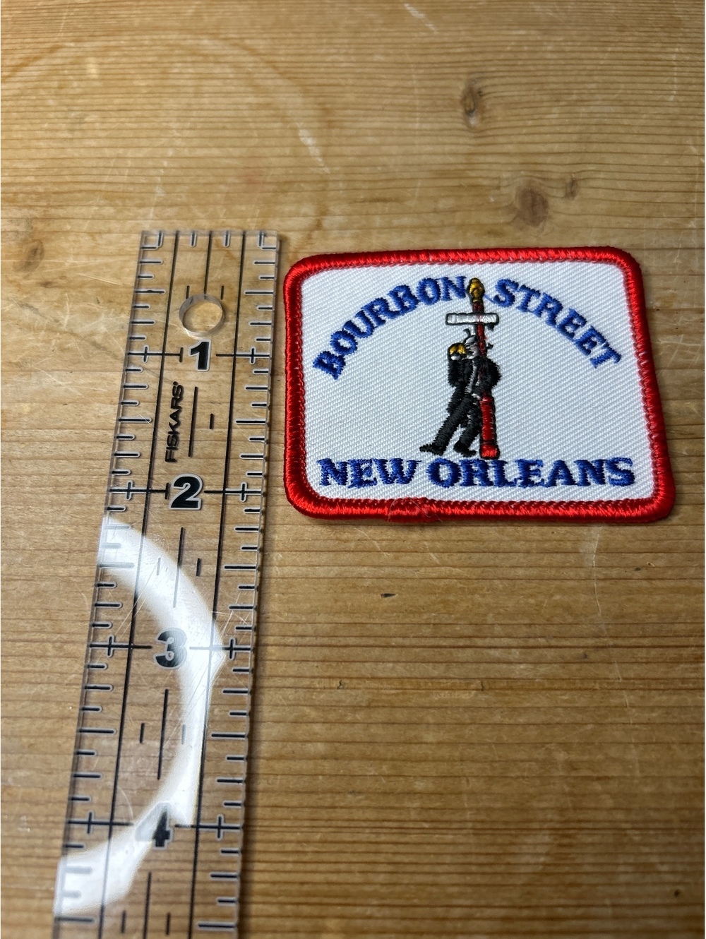 Vintage Bourbon Street New Orleans Embroidered Patch